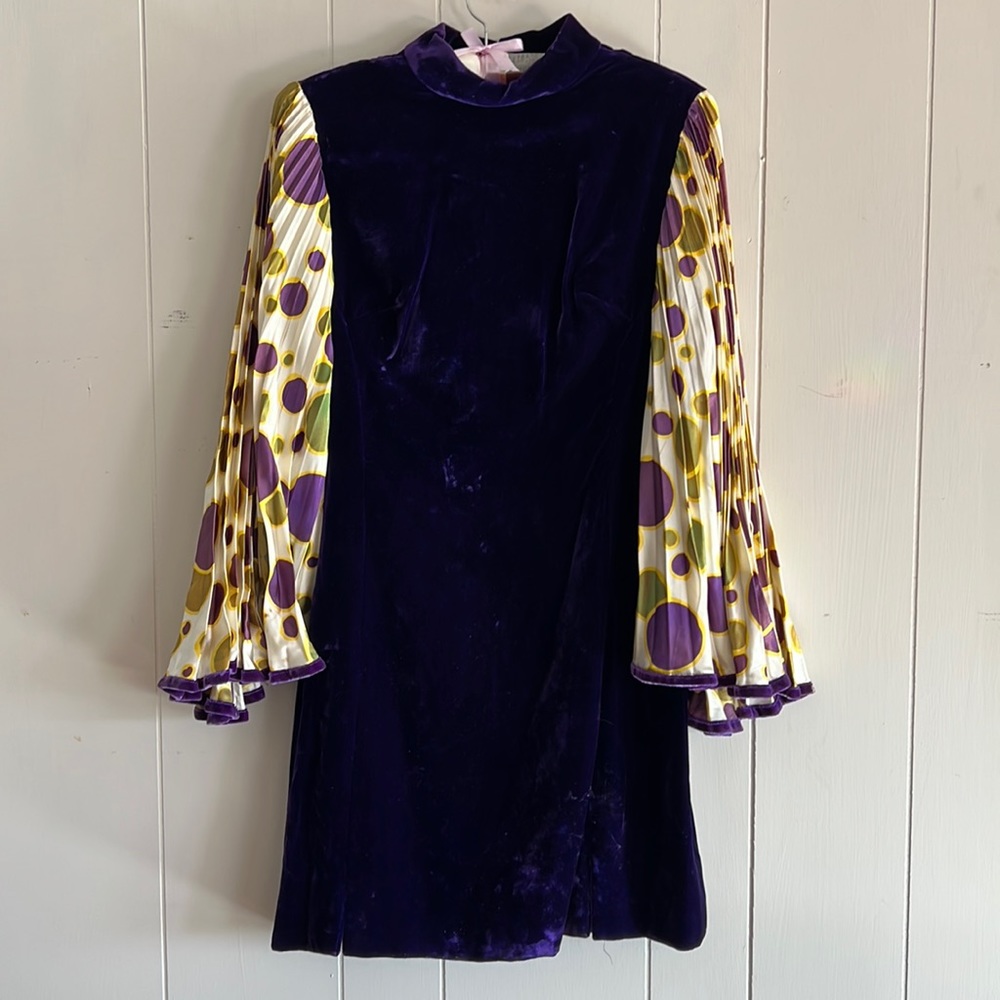 Vintage 60s Velvet Dress!  One of a Kind. RARE!